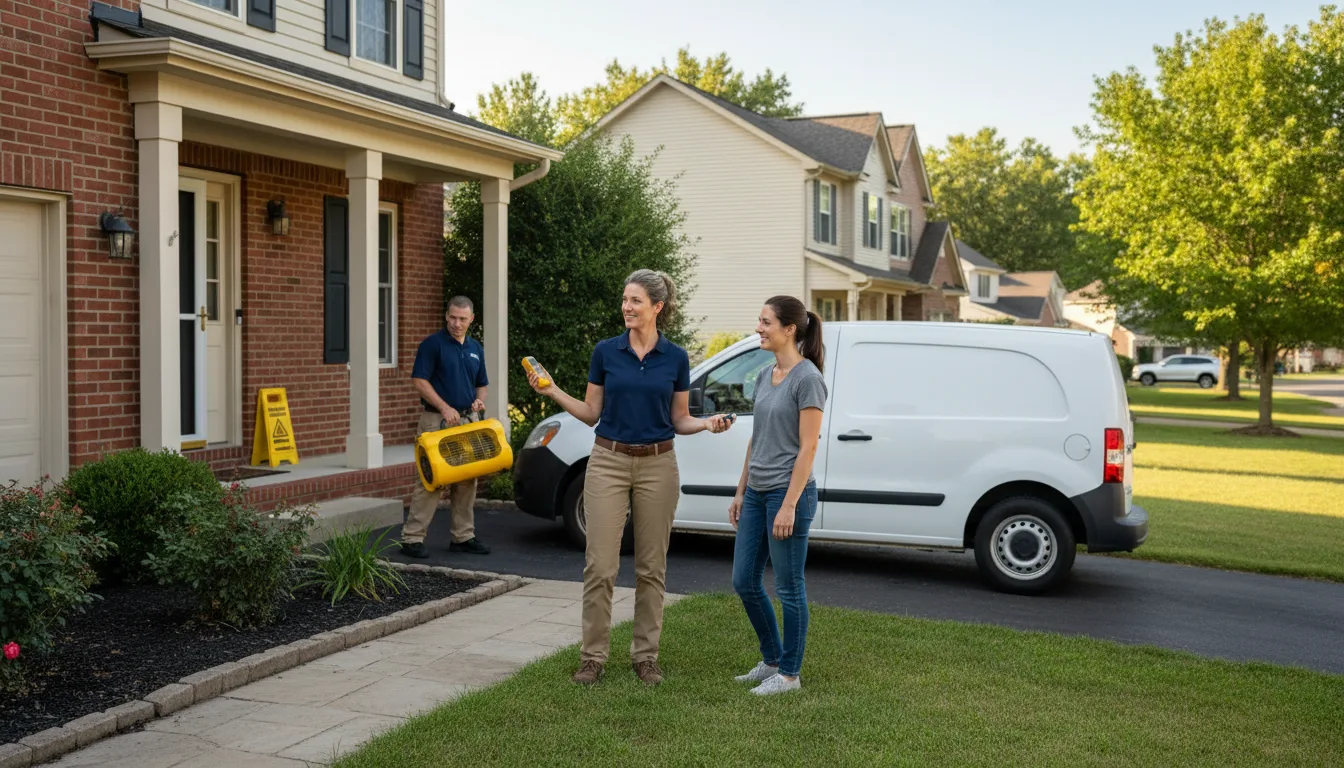 Residential water damage restoration in Endeavor, PA